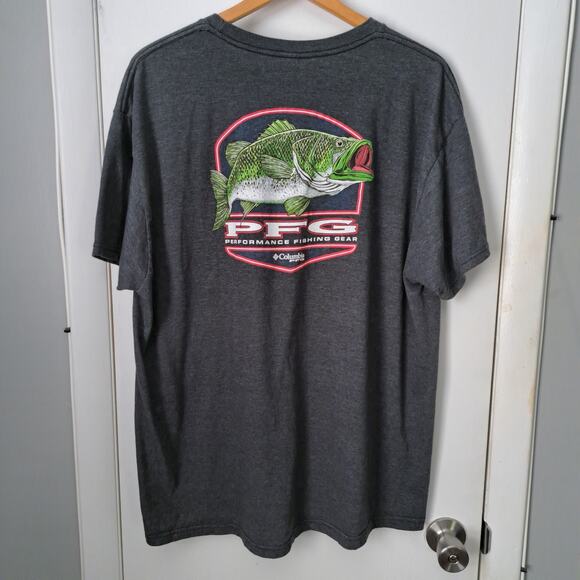 Columbia PFG Gray Fishing T-Shirt Men's Gray XXL - Picture 4 of 5